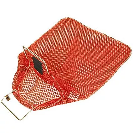 Trident Galvanized Wire Handle Mesh Bag - Red