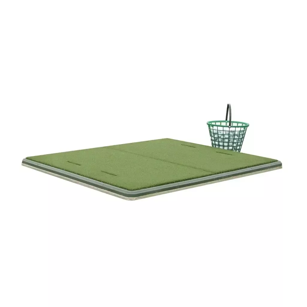 TurfHound Golf Hitting Station and Tee Mat with Frame