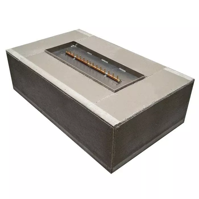 Warming Trends Crossfire FR Rectangular 60x36x18-Inch with Linear Ready To Finish Fire Pit Kit