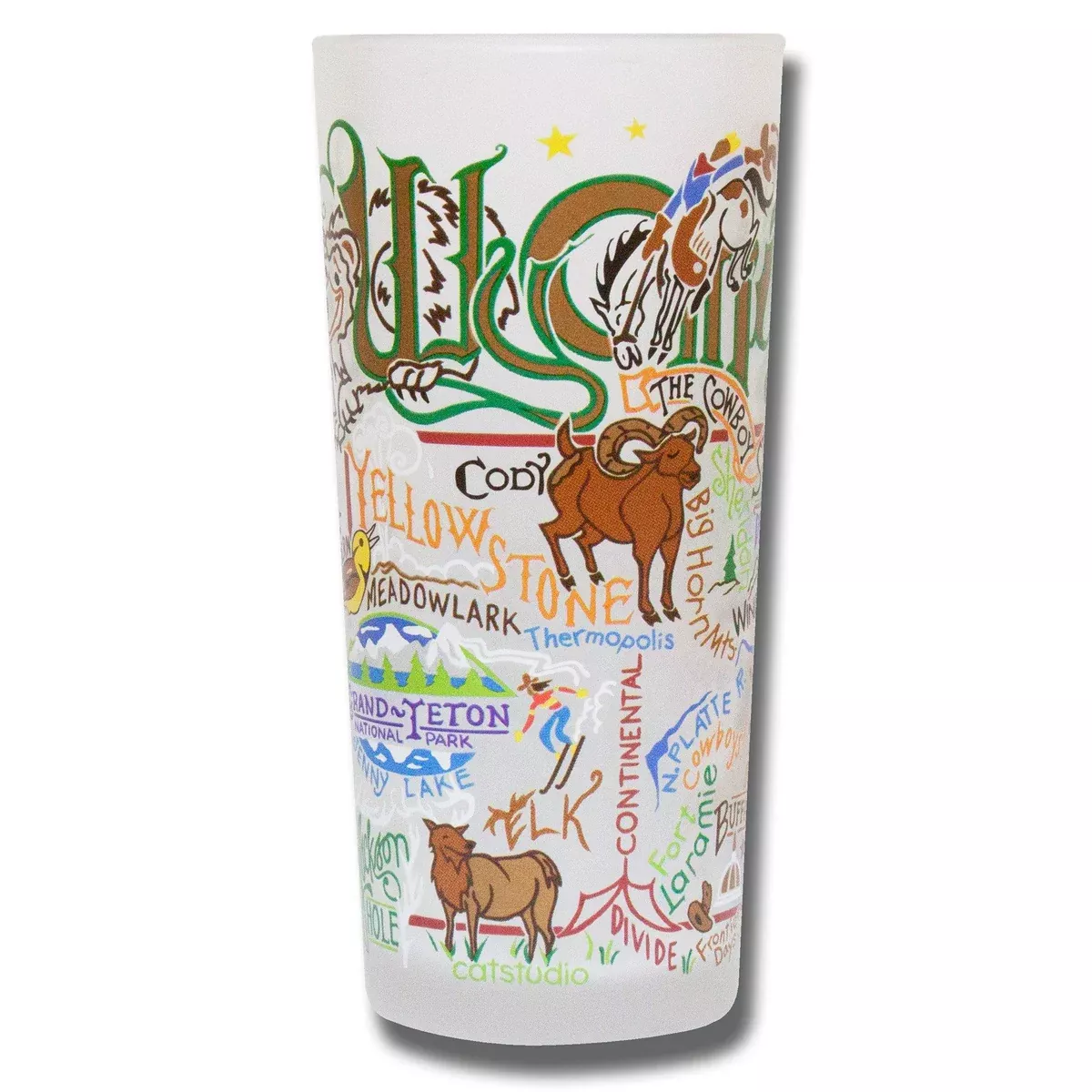 Wyoming Drinking Glass