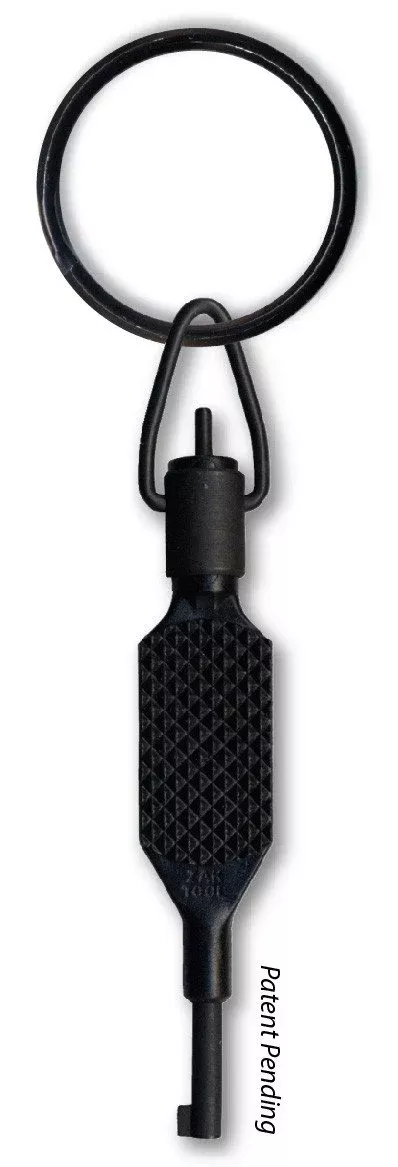 Zak Tool ZT9P Knurled Flat Grip Swivel Handcuff Key